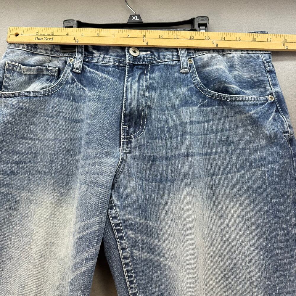 ReClaim Jeans By Buckle Men's 34L Blue Stone Wash Loose Straight Long Tall - Picture 12 of 15